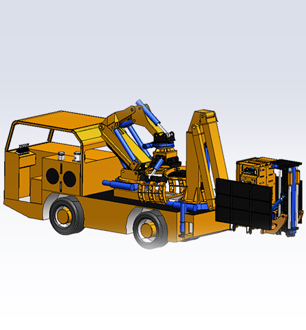 防爆柴油機(jī)多功能安裝鉆車(chē)